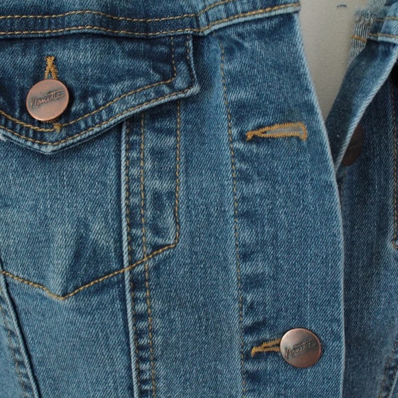 2000's NWT Nanette Lepore Distressed Jean Jacket - Picture 4 of 5